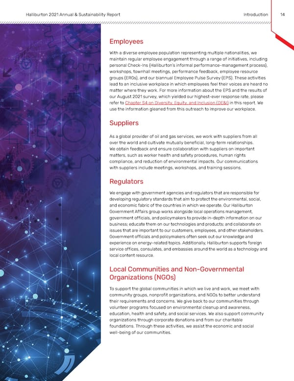 Annual & Sustainability Report | Halliburton - Page 13