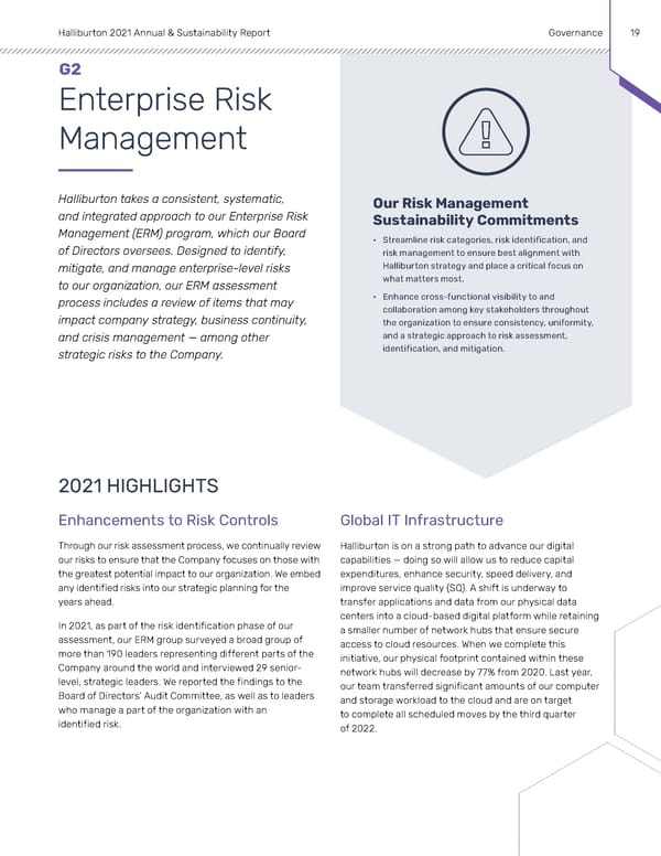 Annual & Sustainability Report | Halliburton - Page 18