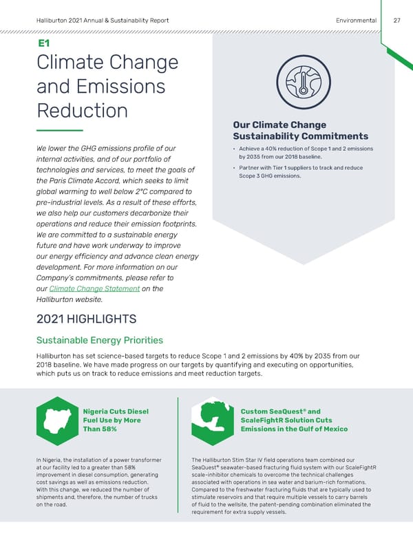 Annual & Sustainability Report | Halliburton - Page 26