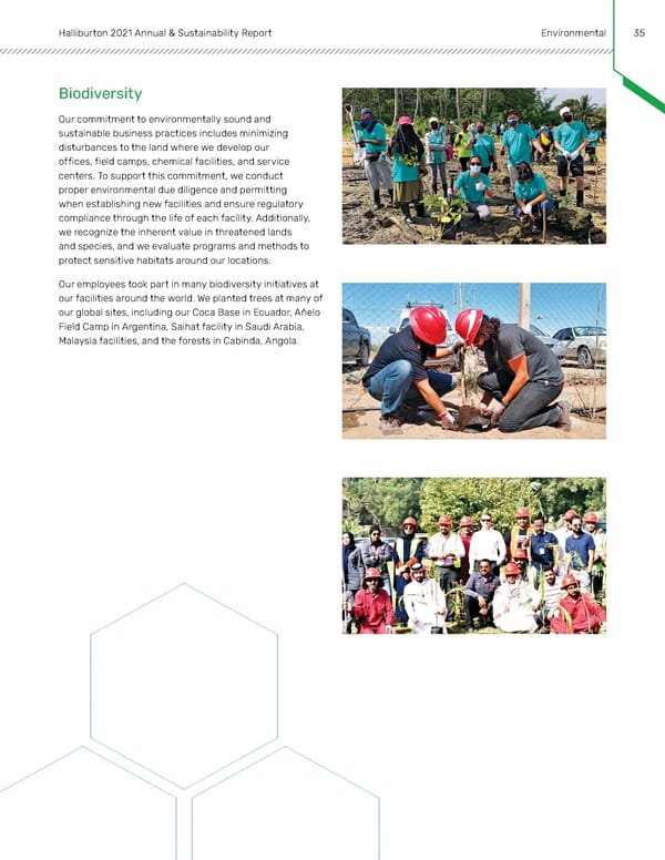 Annual & Sustainability Report | Halliburton - Page 34