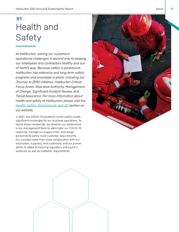 Annual & Sustainability Report | Halliburton - Page 50